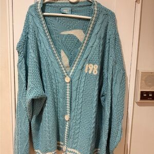 Taylor Swift 1989 Cardigan Taylor’s Version Limited Edition XL/2XL - Light Blue